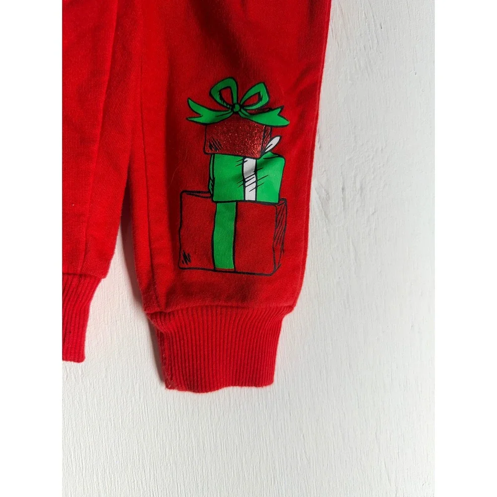 Dr Seuss The Grinch Christmas Hoodie and Pants Set Red Kids 3T 4T RRTF552